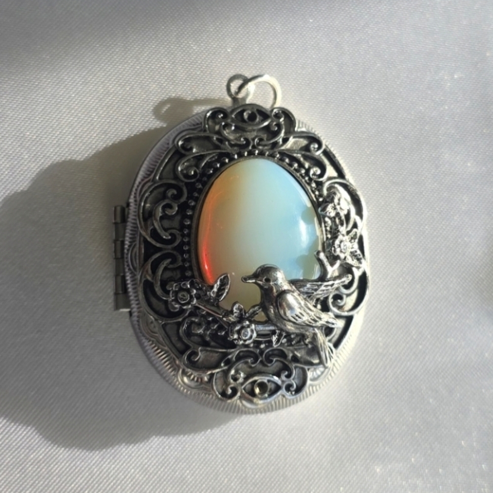 Opalite Bird Locket